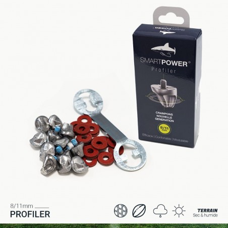 12 Crampons De Football En Aluminium WizeFolk + Clé - 8 X 11 Mm, 4 X 13 Mm, Remplacement Pour Chaussures De Foot, Rugby - 4