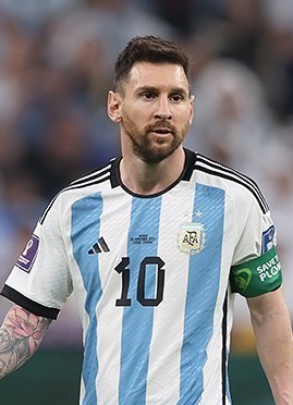Lionel Messi attaquant de l’équipe d’Argentine 