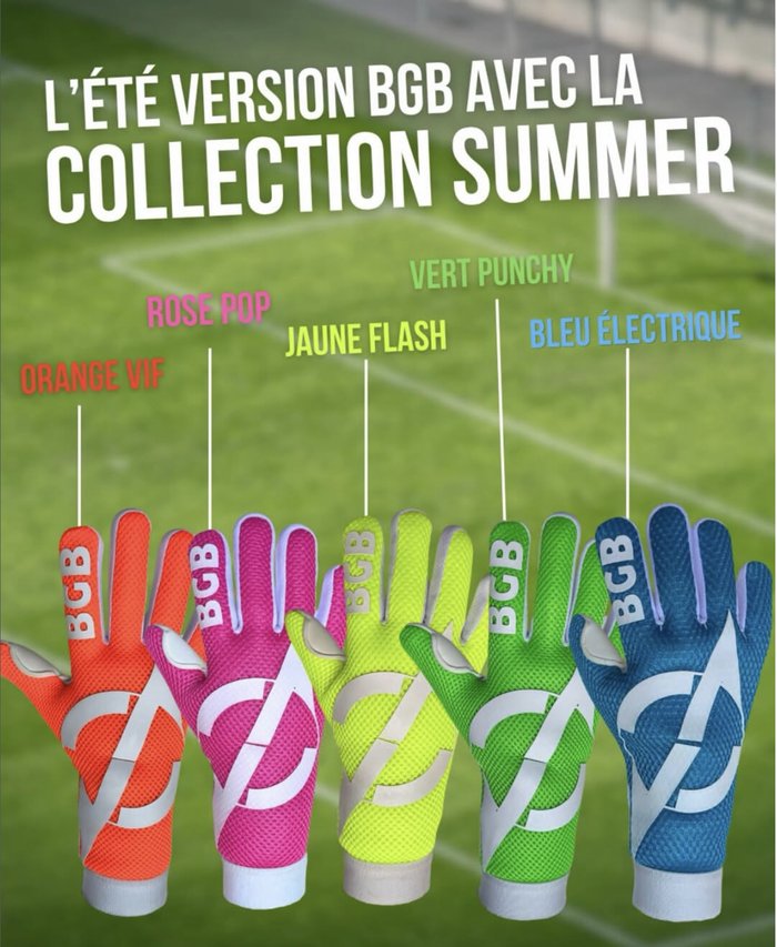 Collection Summer BGB - gants de gardien colorés