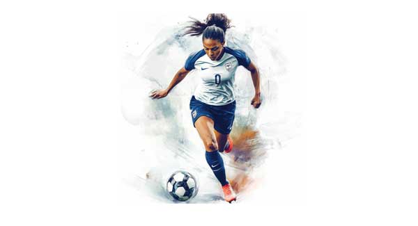 illustration footballeuse pro