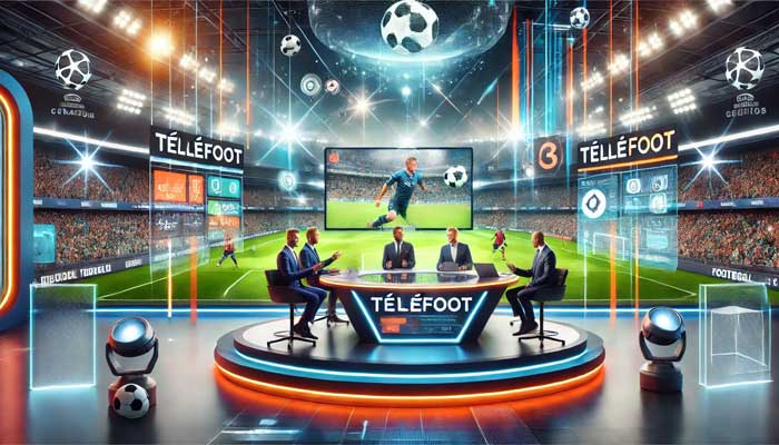 illustration libre foot à la télé