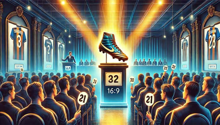 chaussures de foot vendues aux enchères